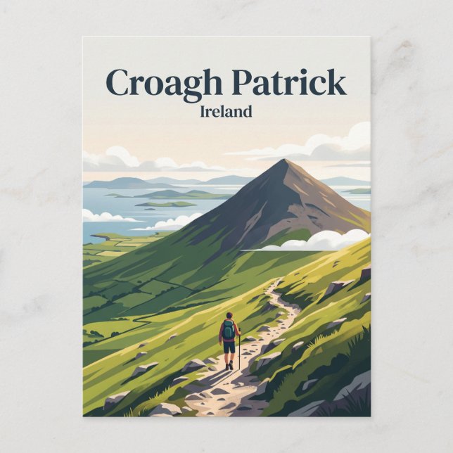 Carte Postale Croagh Patrick Irlande (Devant)