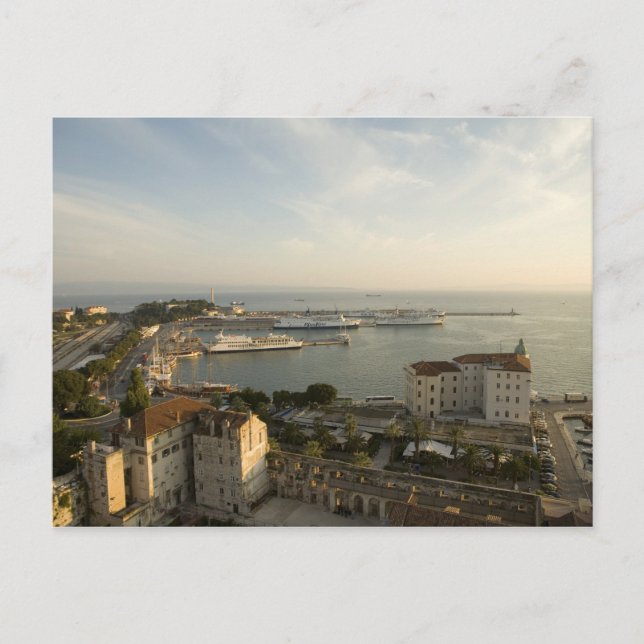 Carte Postale Croatie, Dalmatie, Split. Vue de Riva (Devant)