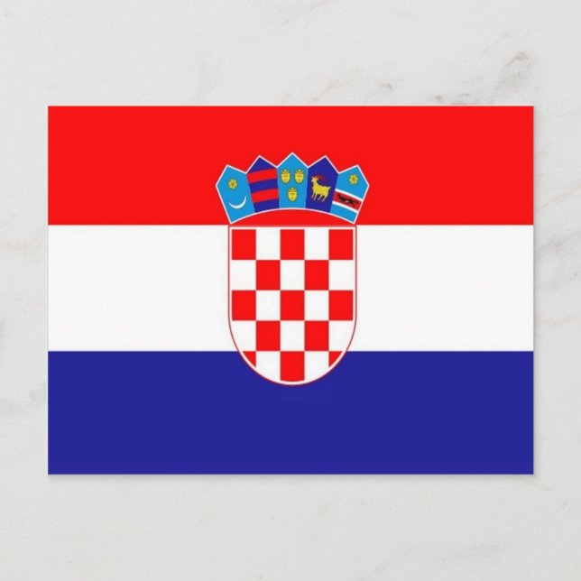 Carte Postale Croatie - drapeau croate - (Devant)