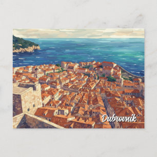 Carte Postale Croatie Dubrovnik Voyage
