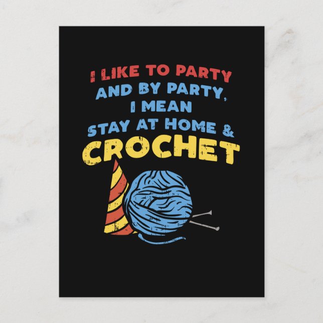 Carte Postale Crochet Laine Crochet (Devant)