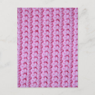 Carte Postale Crochet rose