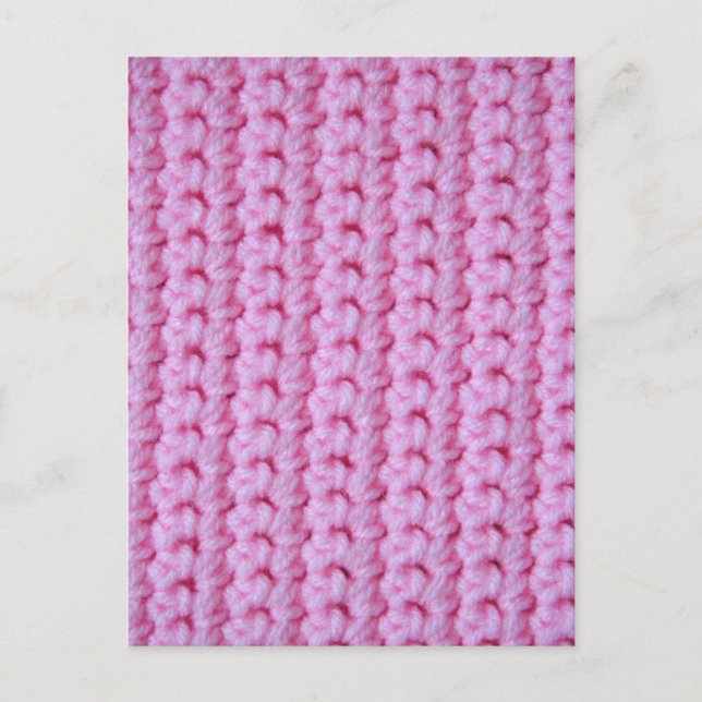 Carte Postale Crochet rose (Devant)