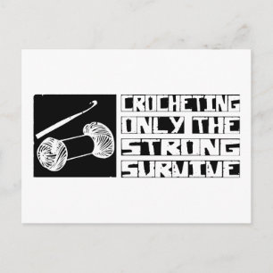 Carte Postale Crochet survivre