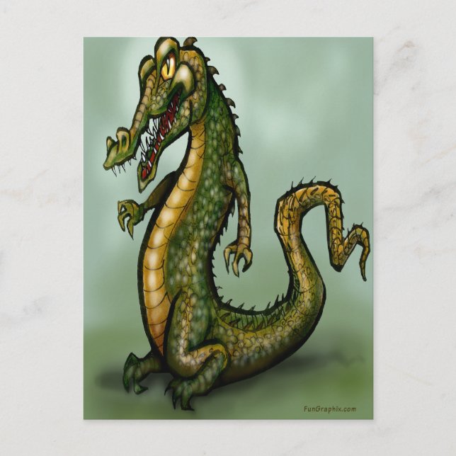Carte Postale Crocodile (Devant)