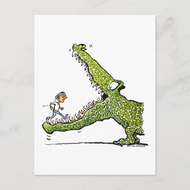 Carte Postale crocodile (Devant)