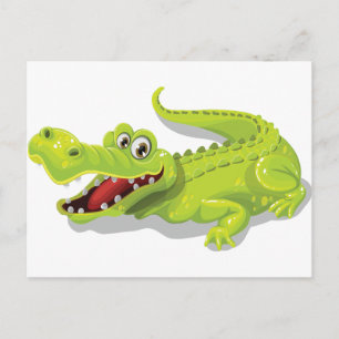 Carte Postale Crocodile de dessin