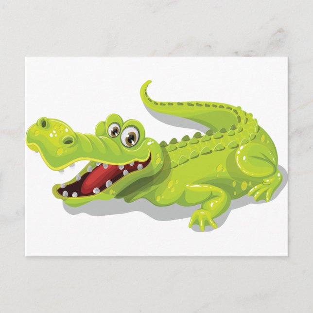 Carte Postale Crocodile de dessin (Devant)