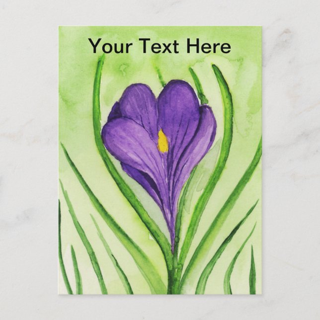 Carte Postale Crocus (Devant)