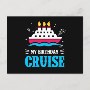Carte Postale Croisière d'anniversaire Croisière Bateau de crois