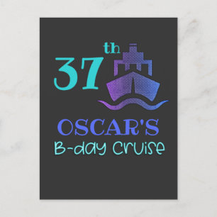 Carte Postale Croisière d'anniversaire Groupe de fête d'annivers