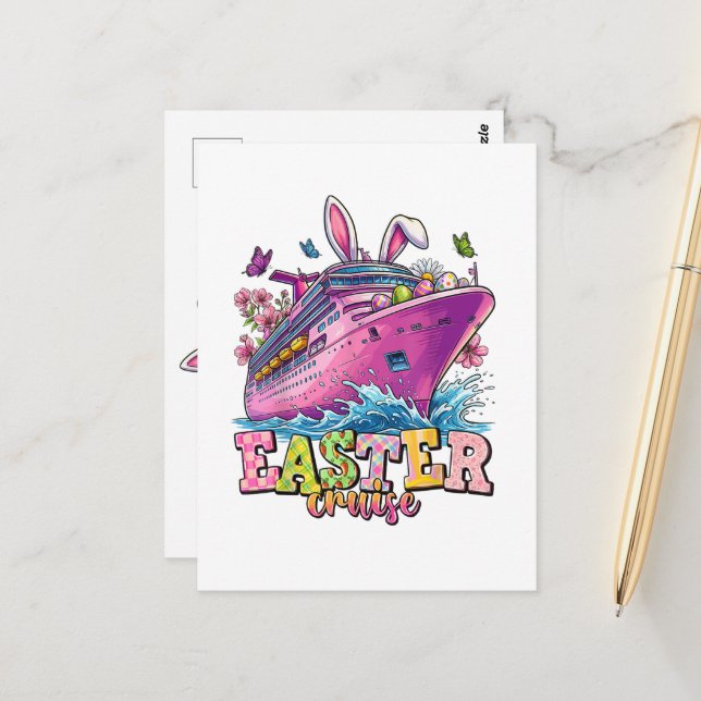 Carte Postale Croisière de Pâques 2026 (Devant/Arrière en situation)