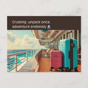 Carte Postale Croisière : Déballez une fois, partez à l'aventure