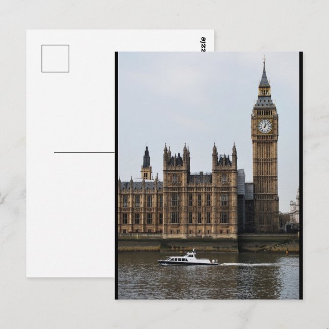 Carte Postale Croisière devant le Parlement (Devant / Derrière)