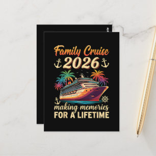 Carte Postale Croisière en famille 2026 Créer des souvenirs pour