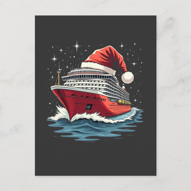 Carte Postale Croisière familiale Croisière Navire Correspondanc (Devant)
