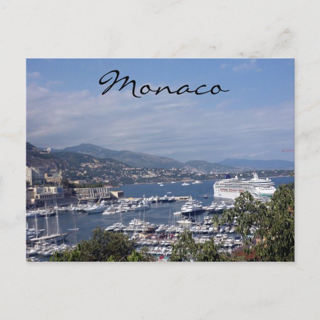 Carte Postale croisière monaco (Devant)