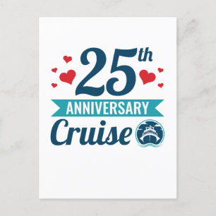 Carte Postale Croisière pour les 25 ans de mariage