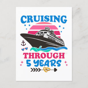 Carte Postale Croisière Sur 5 Ans Mariage