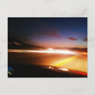 Carte Postale Croisière sur la route à minuit