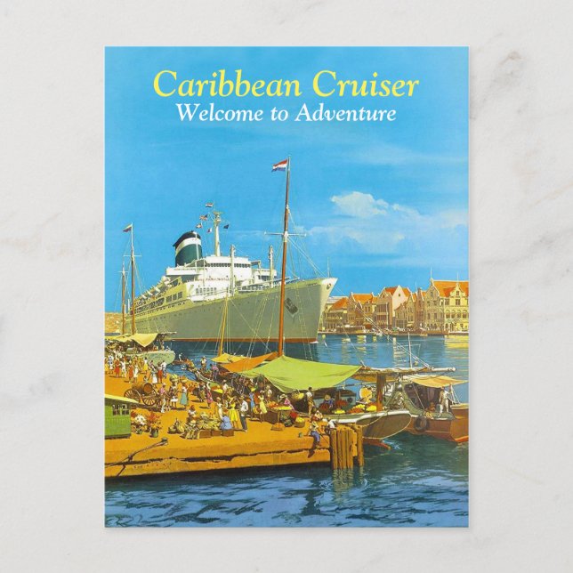 Carte Postale Croisières dans les Caraïbes (Devant)