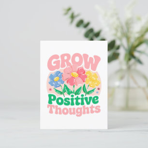 Carte Postale Croissance des pensées positives - Inspirationnel 
