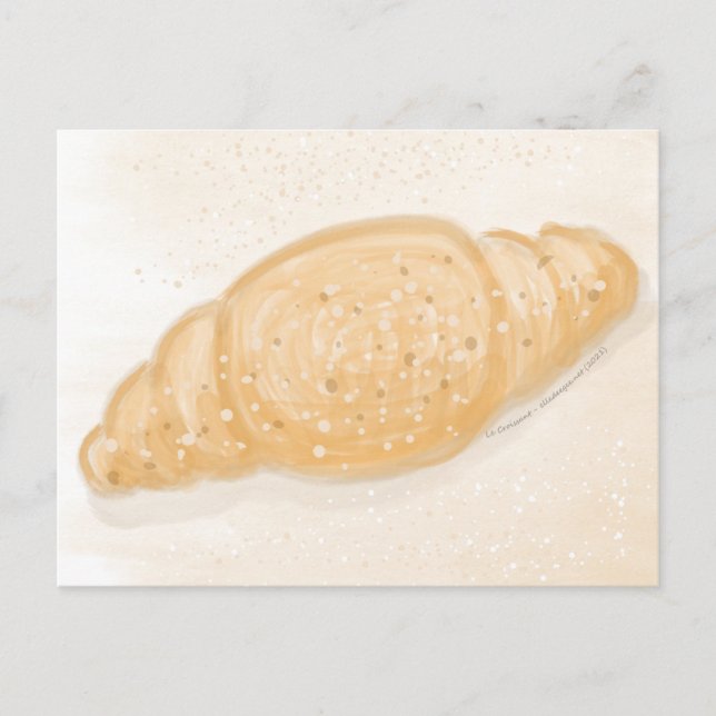 Carte Postale Croissant frais (Devant)