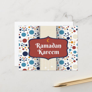 Carte Postale Croissant Ramadan Kareem