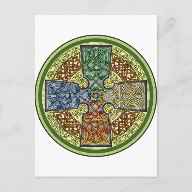 Carte Postale Croix celtique 4-Color (Devant)