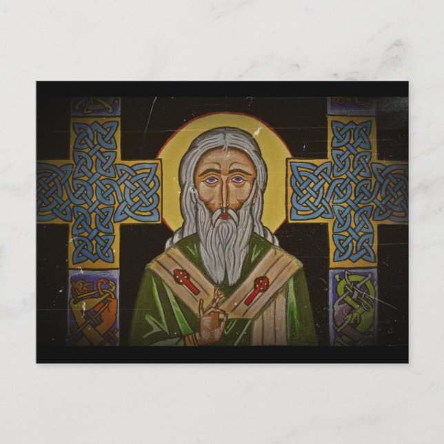 Carte Postale Croix celtique Saint Patrick (Devant)