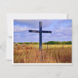 Carte Postale Croix dans la campagne Notecard