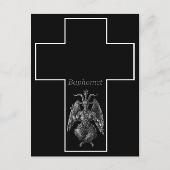 Carte Postale Croix de Baphomet (Devant)