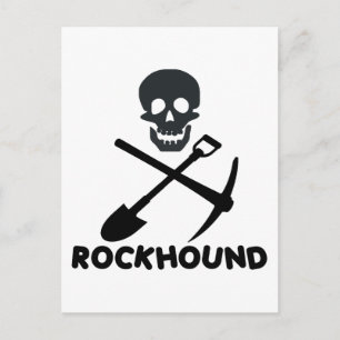 Carte Postale Croix de crâne Rockhound Shoe et choisir