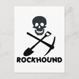 Carte Postale Croix de crâne Rockhound Shoe et choisir