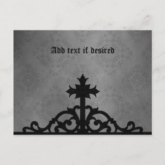 Carte Postale Croix de la porte du cimetière gothique