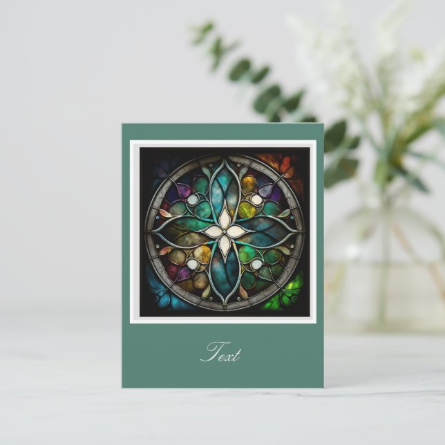 Carte Postale Croix de verre brillant (Debout devant)