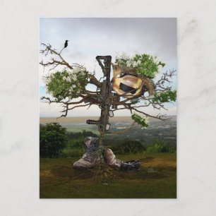 Carte Postale Croix du soldat tombé