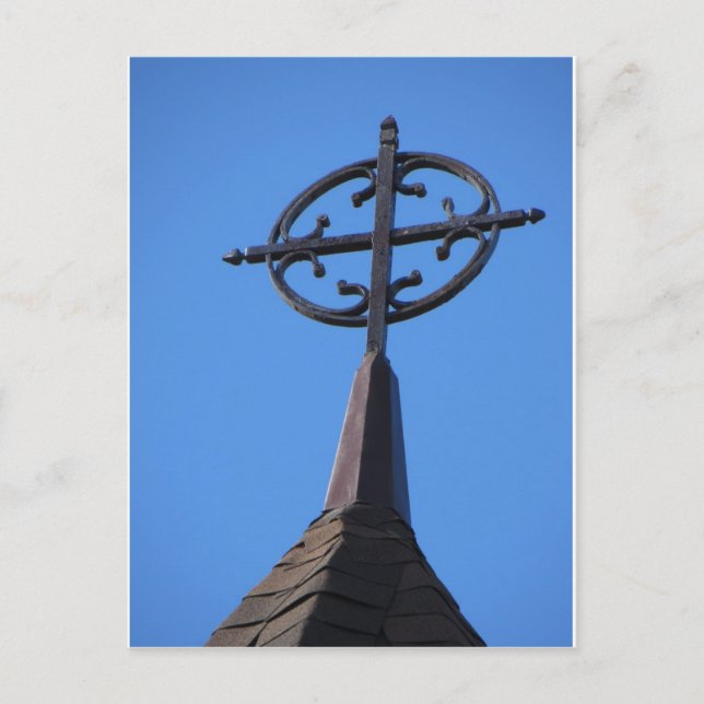 Carte Postale Croix du Steeple métallique (Devant)