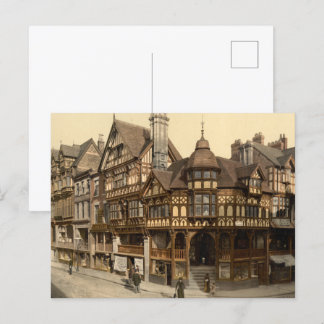 Carte Postale Croix et lignes, Chester, Cheshire, Angleterre