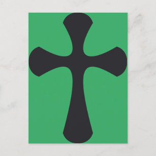Carte Postale Croix minimaliste moderne Art chrétien contemporai