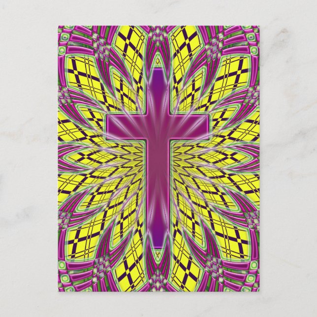 CARTE POSTALE CROIX ORNAMENTALE (Devant)