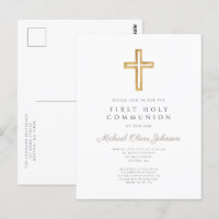 Croix religieuse moderne garçon première communion