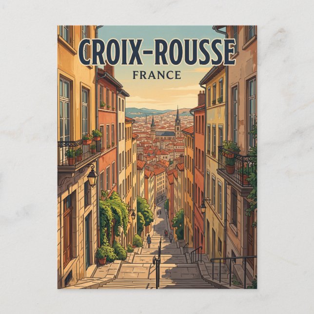 Carte Postale Croix-Rousse France (Devant)