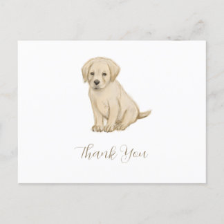Carte Postale Croquis adorable de chiot labrador