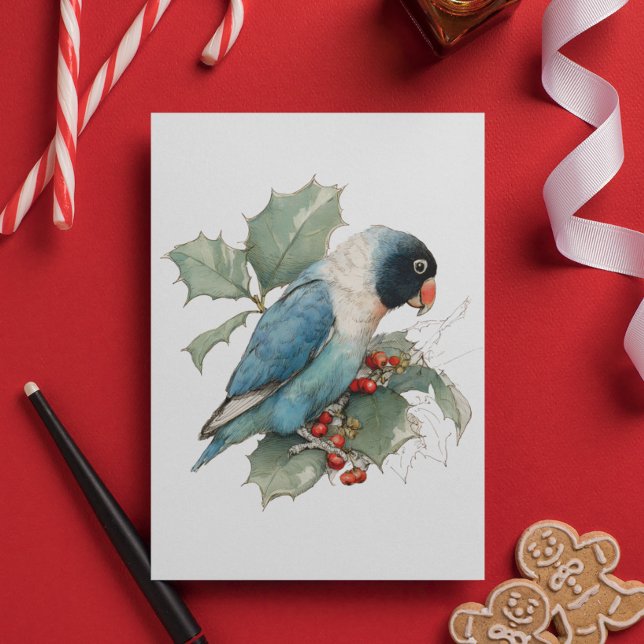 Carte Postale Croquis de Lovebird noir masqué (Créateur téléchargé)