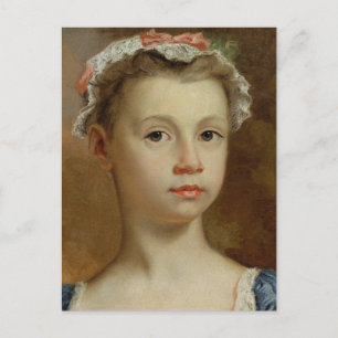 Carte Postale Croquis d'une jeune fille, c.1730-40 (huile sur la