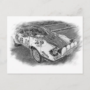Carte Postale Croquis Lancia Stratus