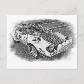 Carte Postale Croquis Lancia Stratus