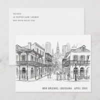 Croquis minimal de La Nouvelle-Orléans Louisiane V