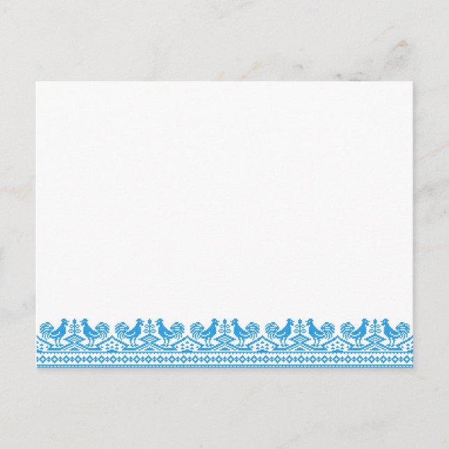 Carte Postale Cross-stitch (Devant)